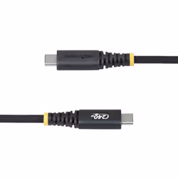 StarTech.com Câble de Charge USB-C de 2m, Verrouillage par Vis Latérale, 240 W (5A) PD EPR, Gaine en Silicone avec Nylon Tressé, Câble de Charge USB 2.0, Certifié USB-IF, Cordon de Charge USB-C Robuste - Vue supplémentaire 5