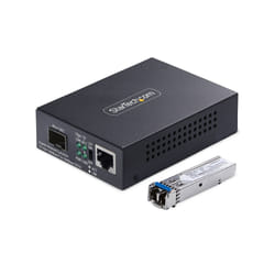 StarTech.com MCM1110SMLC20 convertisseur de support réseau 2000 Mbit/s 1310 nm Monomode Noir
