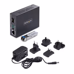 StarTech.com MCM1110SMLC20 convertisseur de support réseau 2000 Mbit/s 1310 nm Monomode Noir - Vue supplémentaire 7