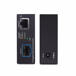 StarTech.com MCM10G6SSFP convertisseur de support réseau 10000 Mbit/s Multimode, Monomode Noir - Vue supplémentaire 3