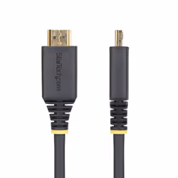 StarTech.com Câble HDMI Haute Vitesse de 2,4 m avec Connecteurs à Verrouillage, 4K 60 Hz/1440p 144 Hz, HDR10/HDCP 2.2/ARC, 18 Gbps, Câble UHD HDMI 2.0 pour Téléviseur/Moniteur/Écran, Gaine TPE - Vue supplémentaire 3