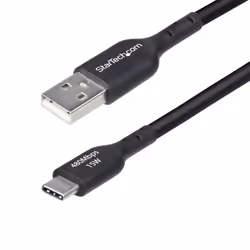 StarTech.com USB2AC4MBKE, 4 m, USB A, USB C, USB 2.0, 0,48 Gbit/s, Noir