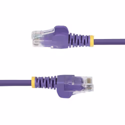 StarTech.com Câble Ethernet CAT6 Violet Fin de 1m, Sans Accroc, 100W PoE, UTP, LSZH, Fil de Cuivre Pur 28AWG, Cordon Patch Réseau RJ45 avec Serre-Câble, Contrôlé Fluke - Vue supplémentaire 3