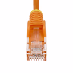 StarTech.com Câble Ethernet CAT6 Orange Fin de 2m, Sans Accroc, 100W PoE, UTP, LSZH, Fil de Cuivre Pur 28AWG, Cordon Patch Réseau RJ45 avec Serre-Câble, Contrôlé Fluke - Vue supplémentaire 4