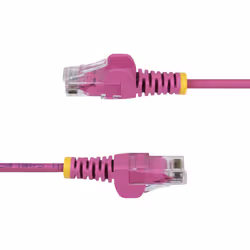 StarTech.com Câble Ethernet CAT6 Rose Fin de 50cm, Sans Accroc, 100W PoE, UTP, LSZH, Fil de Cuivre Pur 28AWG, Cordon Patch Réseau RJ45 avec Serre-Câble, Contrôlé Fluke - Vue supplémentaire 3