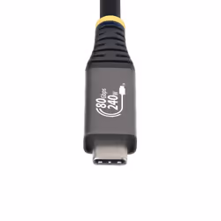 StarTech.com Câble USB4 de 50cm, 80 Gbit/s, Câble USB-C Certifié USB-IF, 240 W PD, 8K 120 Hz/4K 240 Hz DP2.1 DP80, Gaine en TPE, Compatible Thunderbolt 4 - Cordon USB-C Noir - Vue supplémentaire 4