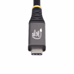 StarTech.com Câble USB4 de 1m, 80 Gbit/s, Câble USB-C Certifié USB-IF, 240 W PD, 8K 120 Hz/4K 240 Hz DP2.1 DP80, Gaine en TPE, Compatible Thunderbolt 4 - Cordon USB-C Noir - Vue supplémentaire 4