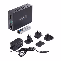 StarTech.com MCM1110SMLC40 convertisseur de support réseau 2000 Mbit/s 1310 nm Monomode Noir - Vue supplémentaire 7