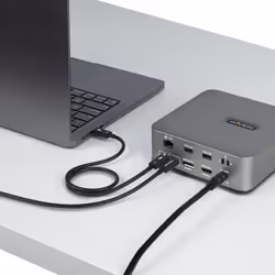 StarTech.com TBLT5MM50CM240W Câble Thunderbolt 0,5 m 80 Gbit/s Noir - Vue supplémentaire 8