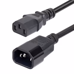 StarTech.com Cordon de Rallonge Électrique de 4,5m, Cordon d'Alimentation PDU C14 à C13, 15A 250V, 14AWG, Câble d'Alimentatio ...