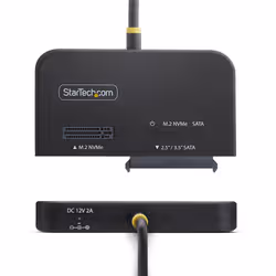 StarTech.com Adaptateur USB-C/USB-A vers M.2 NVMe et SATA 2,5"/3,5", 10 Gbps, Lecteur de Disque dur SSD Externe Sans Outil, B+M/M-Key - Vue supplémentaire 2