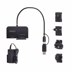 StarTech.com Adaptateur USB-C/USB-A vers M.2 NVMe et SATA 2,5"/3,5", 10 Gbps, Lecteur de Disque dur SSD Externe Sans Outil, B+M/M-Key - Vue supplémentaire 7