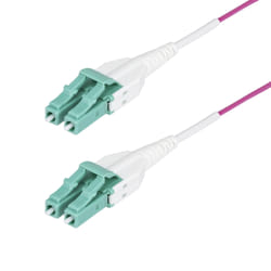 StarTech.com OM4RLCLC1M câble InfiniBand et à fibres optiques 1 m LC OFNR Violet