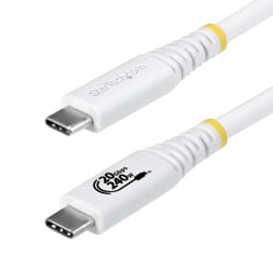 StarTech.com CC2M20GUSB4TPW câble USB USB4 Gen 2x2 2 m USB C Blanc