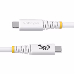 StarTech.com CC2M20GUSB4TPW câble USB USB4 Gen 2x2 2 m USB C Blanc - Vue supplémentaire 3