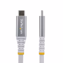 StarTech.com Câble USB4 de 3 m, 20 Gbit/s, Câble USB-C Certifié USB-IF, 60 W PD, 4K 120 Hz DP 1.4, Gaine en TPE, Cordon USB-C Blanc - Vue supplémentaire 2