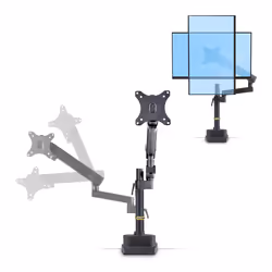 StarTech.com ARMPIVOT2 support d'écran plat pour bureau 101,6 cm (40") Noir - Vue supplémentaire 5