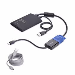 StarTech.com NOTECONS02-VGA-MDP commutateur écran, clavier et souris Noir - Vue supplémentaire 7