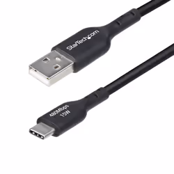 StarTech.com USB2AC15CMBK, 0,15 m, USB A, USB C, USB 2.0, 0,48 Gbit/s, Noir