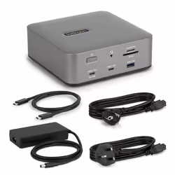 StarTech.com 215UE-TB5USB4DOCK station d'accueil Avec fil Thunderbolt 5 Gris - Vue supplémentaire 4