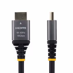 StarTech.com HDMMV5F câble HDMI 1,5 m HDMI Type A (Standard) Noir, Argent - Vue supplémentaire 2