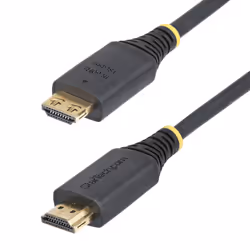 StarTech.com Câble HDMI Haute Vitesse de 2 m avec Connecteurs à Verrouillage, 4K 60 Hz/1440p 144 Hz, HDR10/HDCP 2.2/ARC, 18 Gbps, Câble UHD HDMI pour Téléviseur/Moniteur/Écran, Gaine TPE - Vue supplémentaire 2