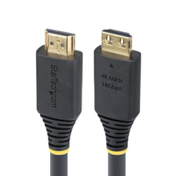 StarTech.com Câble HDMI Haute Vitesse de 7 m avec Connecteurs à Verrouillage, 4K 60 Hz/1440p 144 Hz, HDR10/HDCP 2.2/ARC, 18 Gbps, Câble UHD HDMI pour Téléviseur/Moniteur/Écran, Gaine TPE