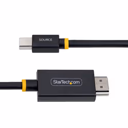StarTech.com Câble Adaptateur Mini DisplayPort vers HDMI de 2m, 4K 60 Hz avec HBR3/HDCP 2.3/DPCP, MDP vers HDMI 2.0, Convertisseur Vidéo Actif, Mini DisplayPort Desktop vers Moniteur HDMI - Vue supplémentaire 3