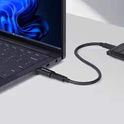 StarTech.com U32-AMCF-USBADAPTER changeur de genre de câble USB-A USB-C Noir - Vue supplémentaire 3