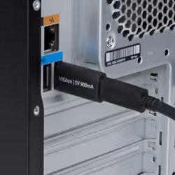 StarTech.com U32-AMCF-USBADAPTER changeur de genre de câble USB-A USB-C Noir - Vue supplémentaire 4