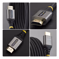 StarTech.com HDMI2-FLEX-4K60-1M câble HDMI HDMI Type A (Standard) Noir, Argent - Vue supplémentaire 3