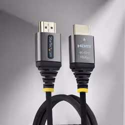 StarTech.com HDMI2-FLEX-4K60-50C câble HDMI 0,5 m HDMI Type A (Standard) Noir, Argent - Vue supplémentaire 4