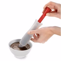 Cuisipro 74-7181 Pinceau à pâtisserie Rouge, Acier inoxydable, Blanc