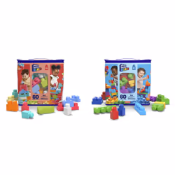 MEGA BLOKS CYP67, Jeu de construction, 1 an(s), Plastique, 60 pièce(s), 895 g
