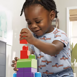 MEGA BLOKS - Sac de Construction Bleu 60 Pièces - First Builders, Jeu de construction, 1 an(s), Plastique, 60 pièce(s), 969,8 ...