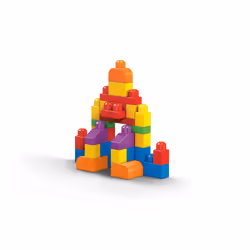 MEGA BLOKS - Sac de Construction Bleu 60 Pièces - First Builders - Vue supplémentaire 17