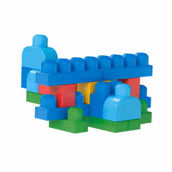 MEGA BLOKS - Sac de Construction Bleu 60 Pièces - First Builders - Vue supplémentaire 20