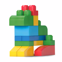 MEGA BLOKS - Sac de Construction Bleu 60 Pièces - First Builders - Vue supplémentaire 23
