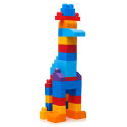 MEGA BLOKS - Sac de Construction Bleu 60 Pièces - First Builders - Vue supplémentaire 25