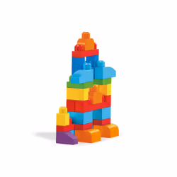MEGA BLOKS - Sac de Construction Bleu 60 Pièces - First Builders - Vue supplémentaire 26