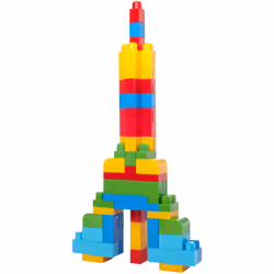 MEGA BLOKS - Sac de Construction Bleu 60 Pièces - First Builders - Vue supplémentaire 27