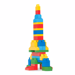 MEGA BLOKS - Sac de Construction Bleu 60 Pièces - First Builders - Vue supplémentaire 28