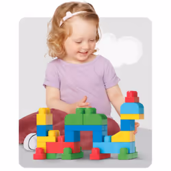 MEGA BLOKS - Sac de Construction Bleu 60 Pièces - First Builders - Vue supplémentaire 36
