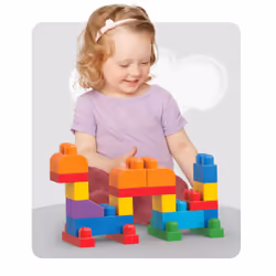 MEGA BLOKS - Sac de Construction Bleu 60 Pièces - First Builders - Vue supplémentaire 37