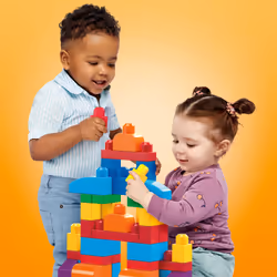 MEGA BLOKS - Sac de Construction Bleu 60 Pièces - First Builders - Vue supplémentaire 40