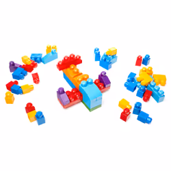 MEGA BLOKS - Sac de Construction Bleu 60 Pièces - First Builders - Vue supplémentaire 5