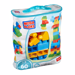 MEGA BLOKS - Sac de Construction Bleu 60 Pièces - First Builders - Vue supplémentaire 51