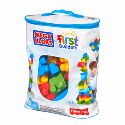 MEGA BLOKS - Sac de Construction Bleu 60 Pièces - First Builders - Vue supplémentaire 54
