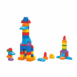 MEGA BLOKS - Sac de Construction Bleu 60 Pièces - First Builders - Vue supplémentaire 7