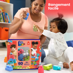 MEGA BLOKS Sac Medium Rose 60 Blocs - Vue supplémentaire 10